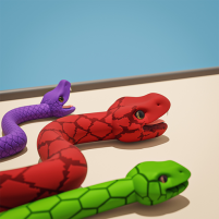 colorful snake match color