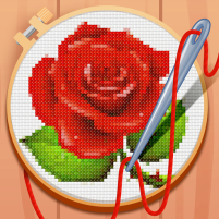 cross stitch coloring book