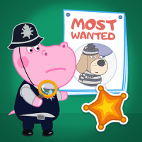 detective hippo police game