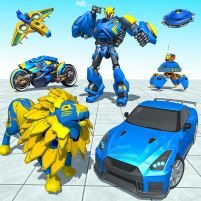 lion robot car transform games