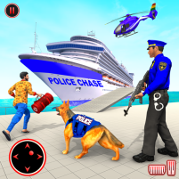 police dog crime chase game