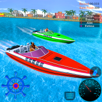 ski boat racing jet boat game