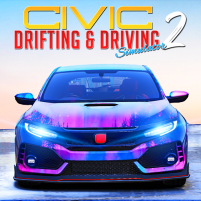 drift driving honda civic 2