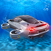 floating underwater car sim