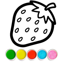 fruits and vegetables coloring game for kids