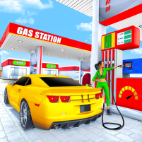 gas station car driving game