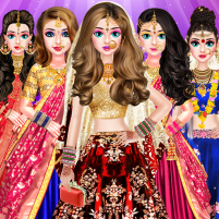 indian bride makeup dress game