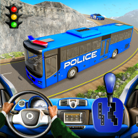 police coach bus driving sim