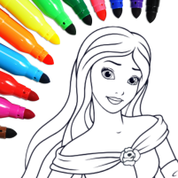 princess coloring game