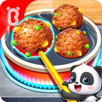 baby panda cooking party