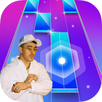 bad bunny piano game tiles