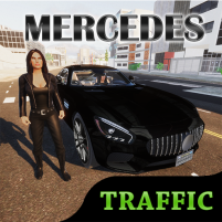 mercedes highway traffic racer