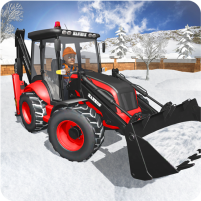 snow plow truck excavator game