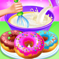 donut maker bake cooking games