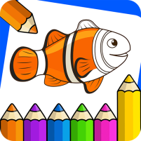 draw coloring book paint games