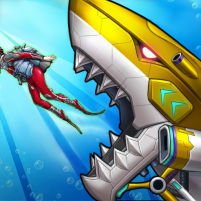 mecha shark sea monster