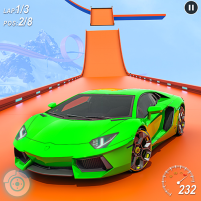 mega ramp car stunt car game scaled