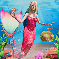 mermaid simulator 3d sea games