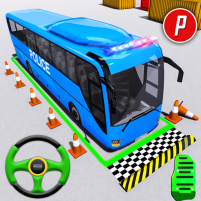 police bus parking game 3d