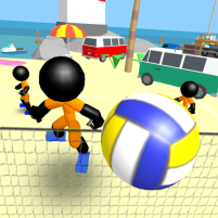 stickman beach volleyball