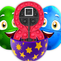 surprise eggs pop it toys 3d