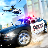 us police car driving chase 3d