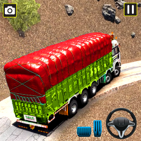 euro cargo truck driving 3d