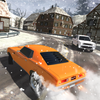 snow car drift car racing