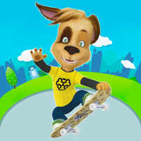 pooches skateboard