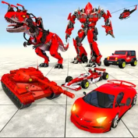 dino robot car transform games scaled