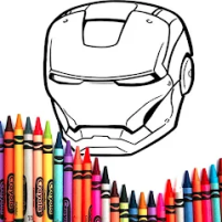 superhero coloring scaled