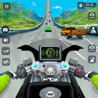 motorbike traffic race game 3d scaled