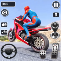 spider tricky bike stunt race