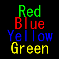 text color brain training