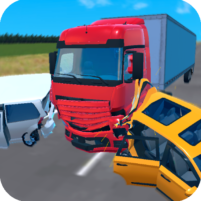 truck crash simulator accident