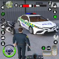 us police car parking car game scaled