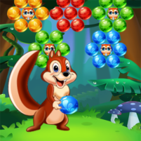 bubble shooter save squirrel