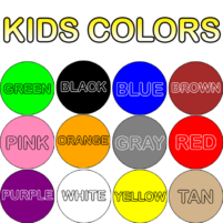 kids colors tap and learn