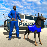 police dog 3d transport truck scaled