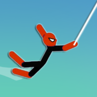 superhero hook stickman swing