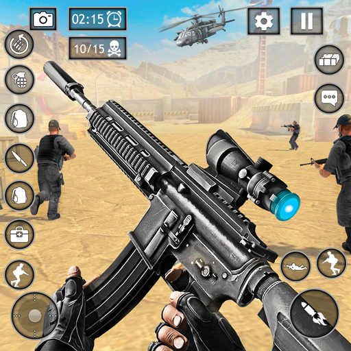 fps war game offline gun game
