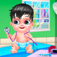 newborn baby doctor care game