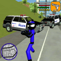 us police stickman rope hero