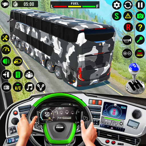 bus simulator army bus driving