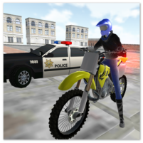 motocross racing cop game