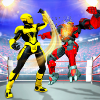 robot superhero wrestling game