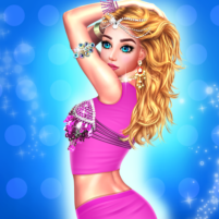 beautiful belly dancer dressup