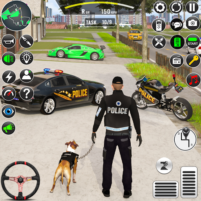 police car game 3d car driving scaled