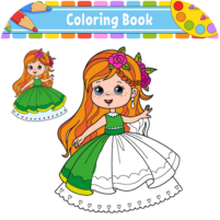 princess coloring book