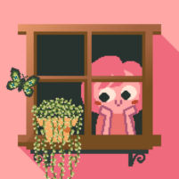 window garden lofi idle game